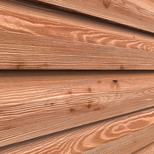 Сайдинг металлический Корабельная доска ECOSTEEL Текстура 0,5мм Кедр