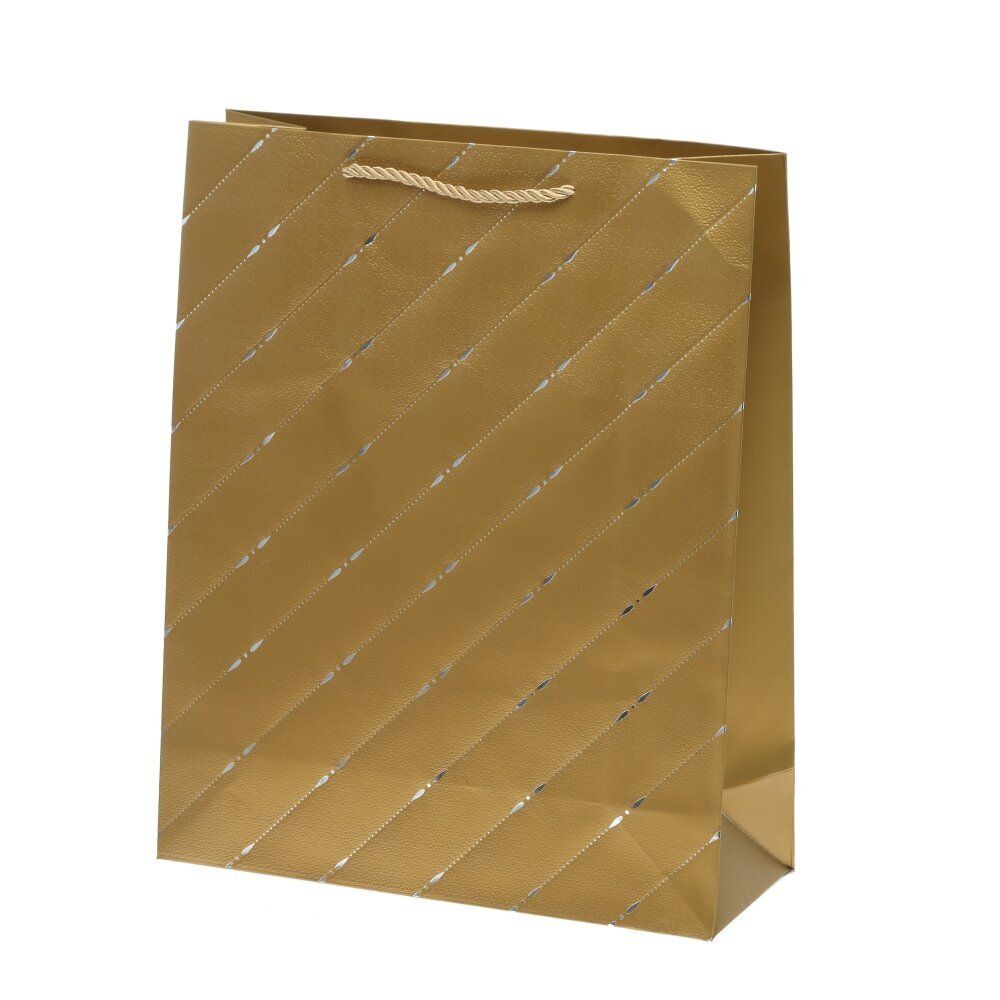 GAEM Пакет подарочный M (бумага 210г/м2, блок микс12шт), L26 W10 H32 см, 5в.