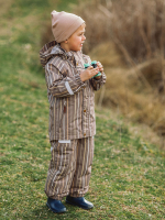 Брюки утеплённые Mjölk Cocoa Stripes, утеплитель 120гр/м2