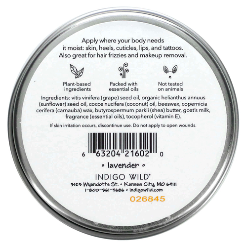 ZUM, Бальзам для тела Zum, лаванда, 70 г (2,5 унции)