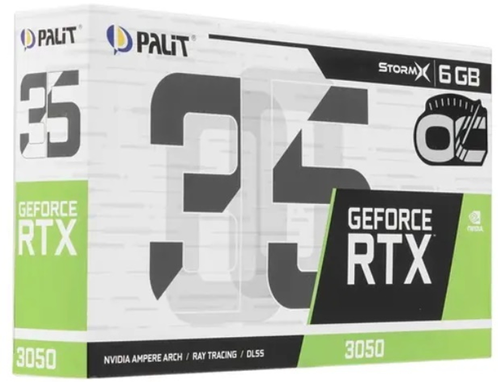 Видеокарта Palit GeForce RTX 3050 STORMX OC V1 (NE63050S18JE-1072F)