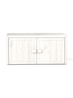 Антресоль 105х50х50, Карлос, 2 двери, массив сосны, белый воск, Dipriz