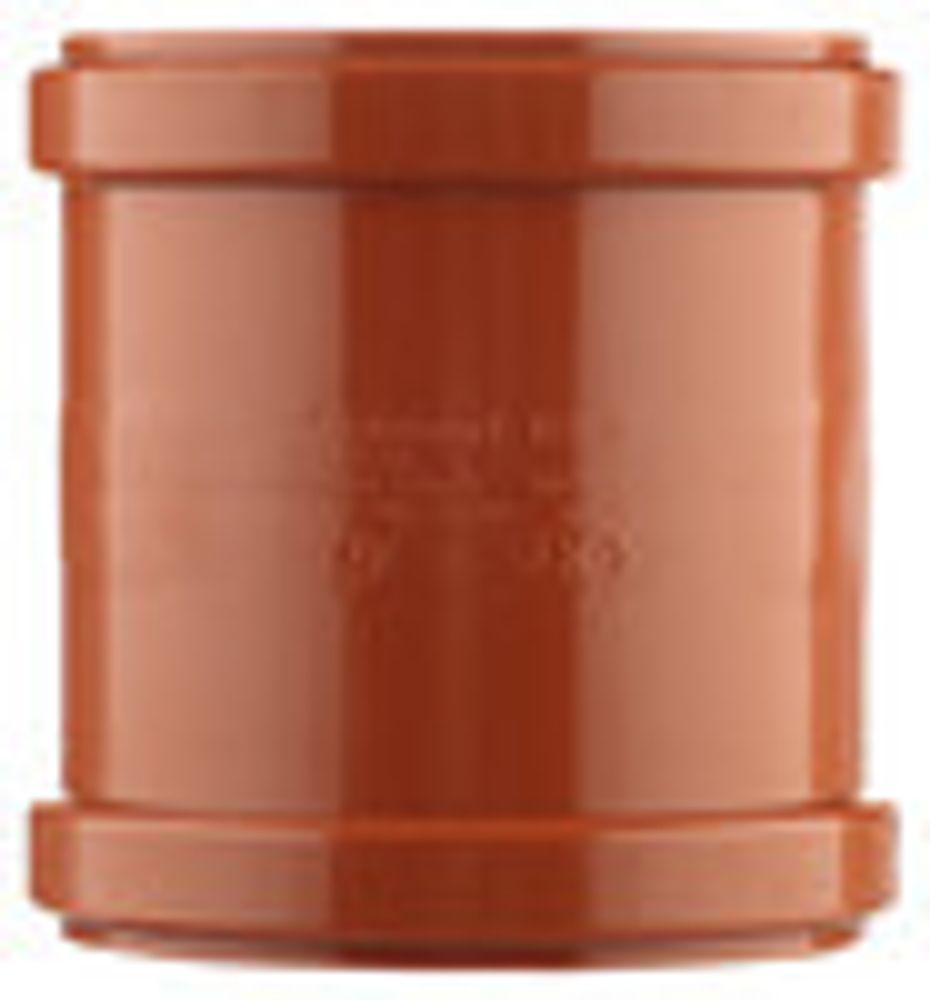 Муфта ПВХ Д.110 наружная оранжевая