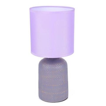 8220/1T MODERNI LN25 385 сиреневый, керамика/текстиль Настольная лампа Е27 1*60W 220V NIANA