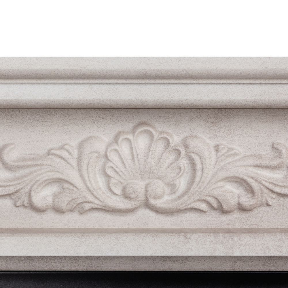 Каминокомплект Real Flame Adelaida WT с очагом Fobos Lux Black (без пульта)