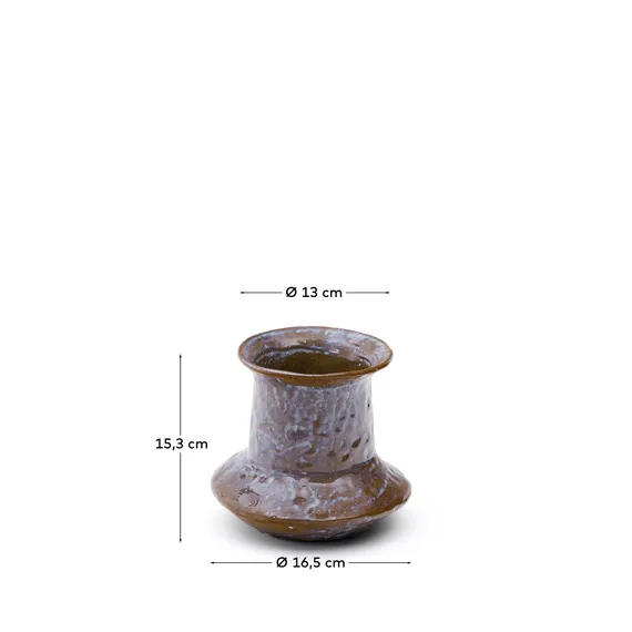 Ваза Olaris керамическая разноцветная 16 см