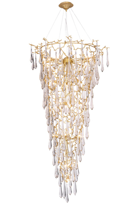 Люстра Crystal Lux REINA SP34 D1200 GOLD PEARL