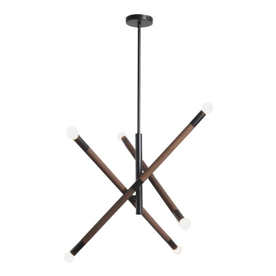 SL6226.403.06 Светильник потолочный ST-Luce Черный, Коричневый E14 6*40W CORK