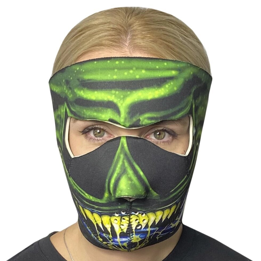Стильная полнолицевая маска с защитой Wild Wear Swamp Thing
