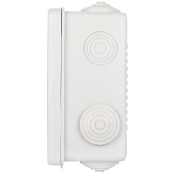 Распаячная коробка ЭРА KOR-100-100-50-8g открытой установки серая 100х100х50мм с гермовводами 8 вх. IP54