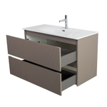 Тумба с раковиной подвесная BelBagno UNO-1200-2C-SO-СO Бежевый матовый, раковина белая BB-8099-120