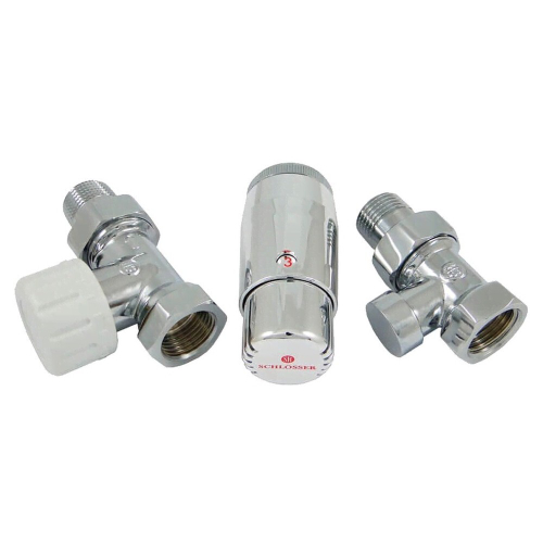 Комплект подключения SCHLOSSER STANDARD MINI 1/2quot; прямой, хром, с термоголовкой MINI М30х1,5