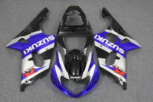 Комплект пластика для мотоцикла Suzuki GSX-R1000 00-02 Сине-Черно-Серебристый