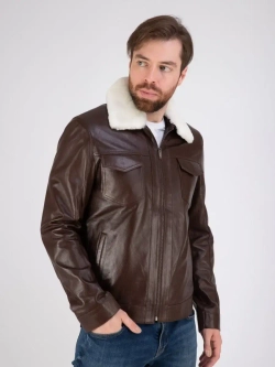 Куртка весна кожаная натуральная