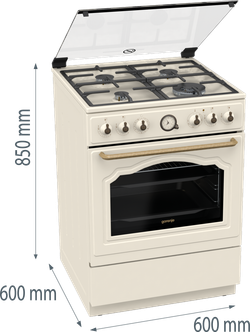 Плита комбинированная Gorenje GKS6C70CLI