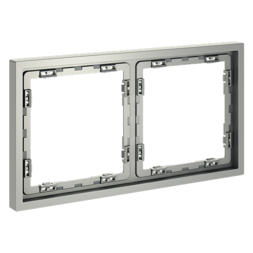 Рамка пластиковая VOLTUM S70 на 2 поста, (сталь)