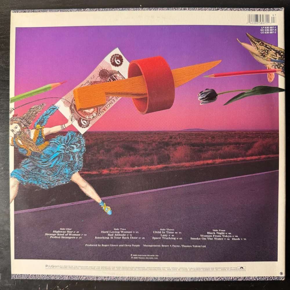 Deep Purple ‎– Nobody's Perfect 2LP (Канада 1988г.) Т