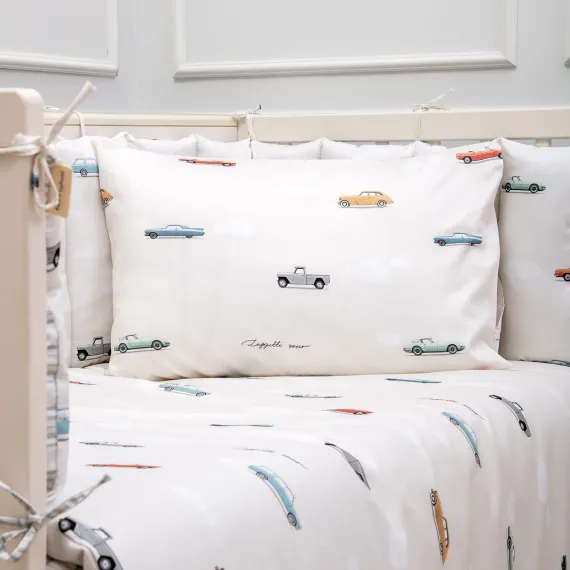 Комплект постельного белья Lollycottons Маленький гонщик 6 предметов