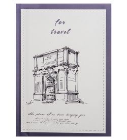 NB-57/4 Блокнот с ручкой «Записки путешественника» в коробке с замком