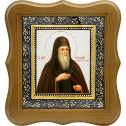 Евфимий Печерский преподобный. Икона на холсте.