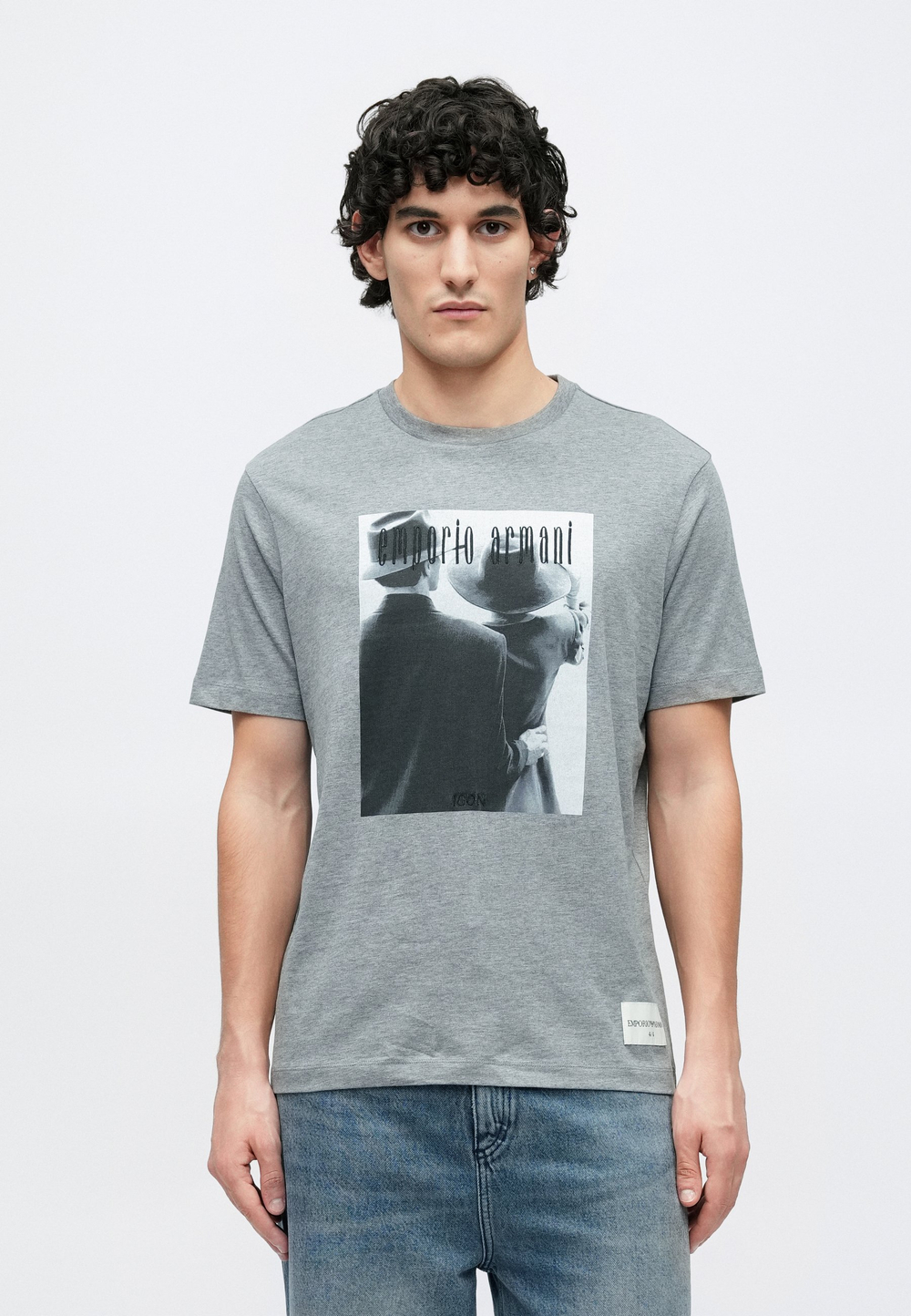 Emporio Armani Футболка с принтом - Серый