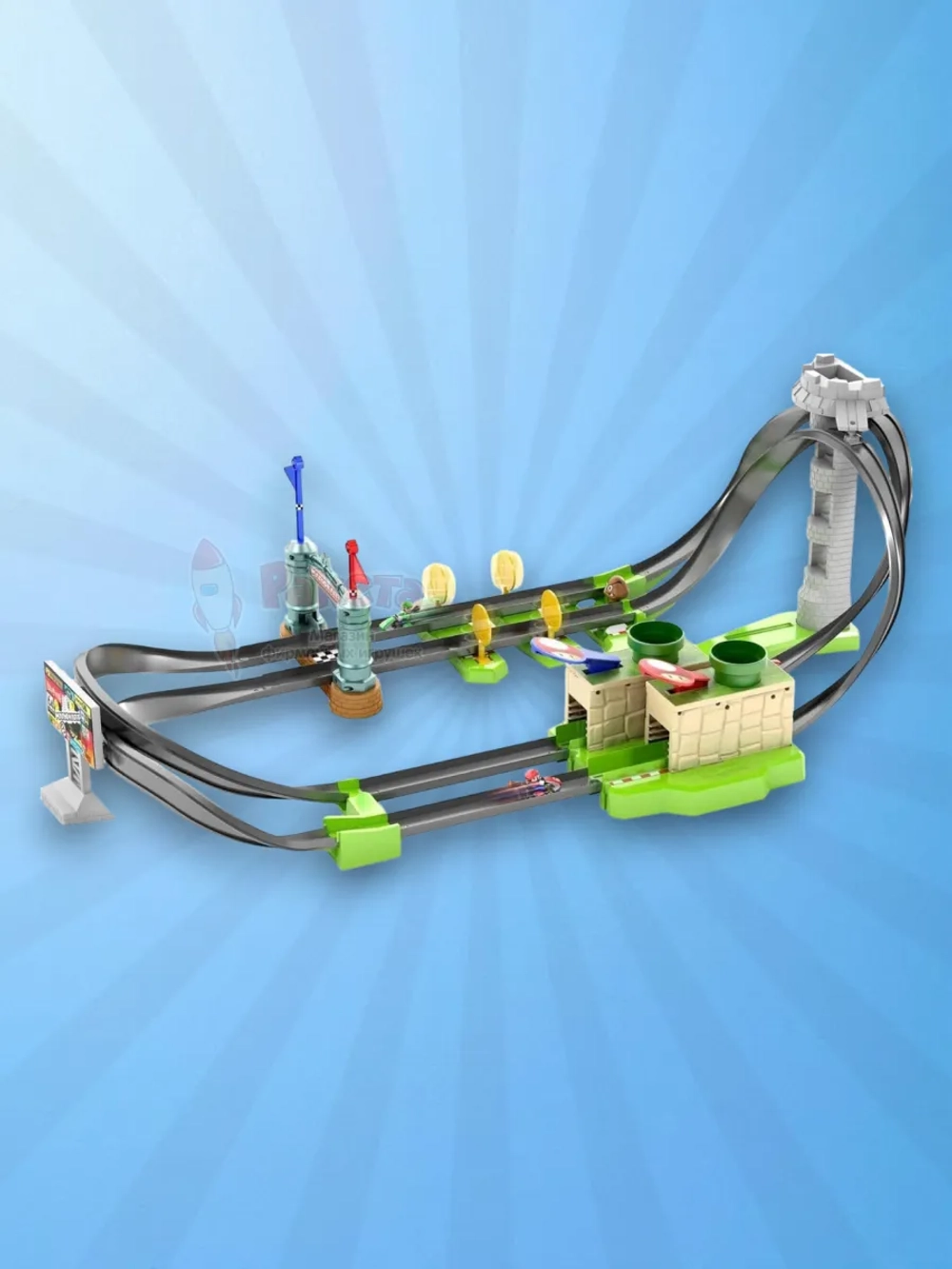 Трек трасса Круговая мини трасса Хот Вилс Mario Kart GHK15