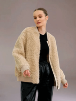 Куртка бомбер из шерсти, SilverFox (арт.S2302-001)