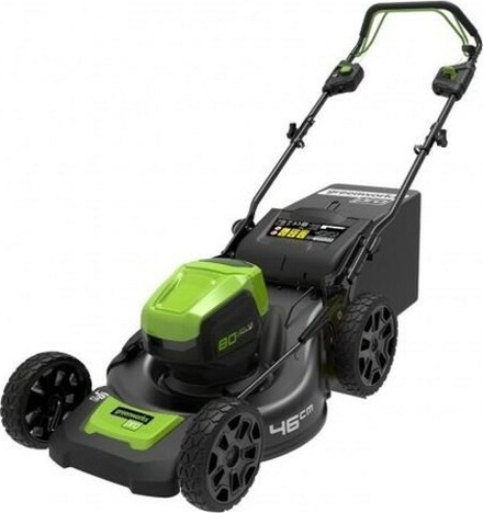 Газонокосилка аккумуляторная GREENWORKS GD80LM46SP 80V, бесщеточная, без АКБ и ЗУ (2501007) 2501007