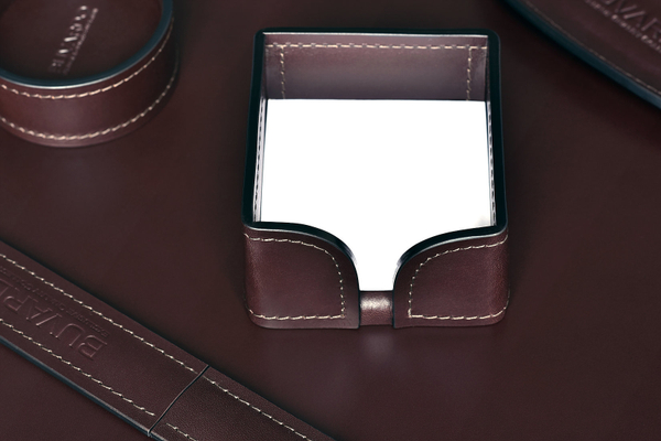 Лоток для блока бумаги LUXE из кожи Full Grain Bologna Brown