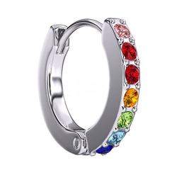 Детские серьги-конго Multicolor Crystal Hoop Biojoux BJT725