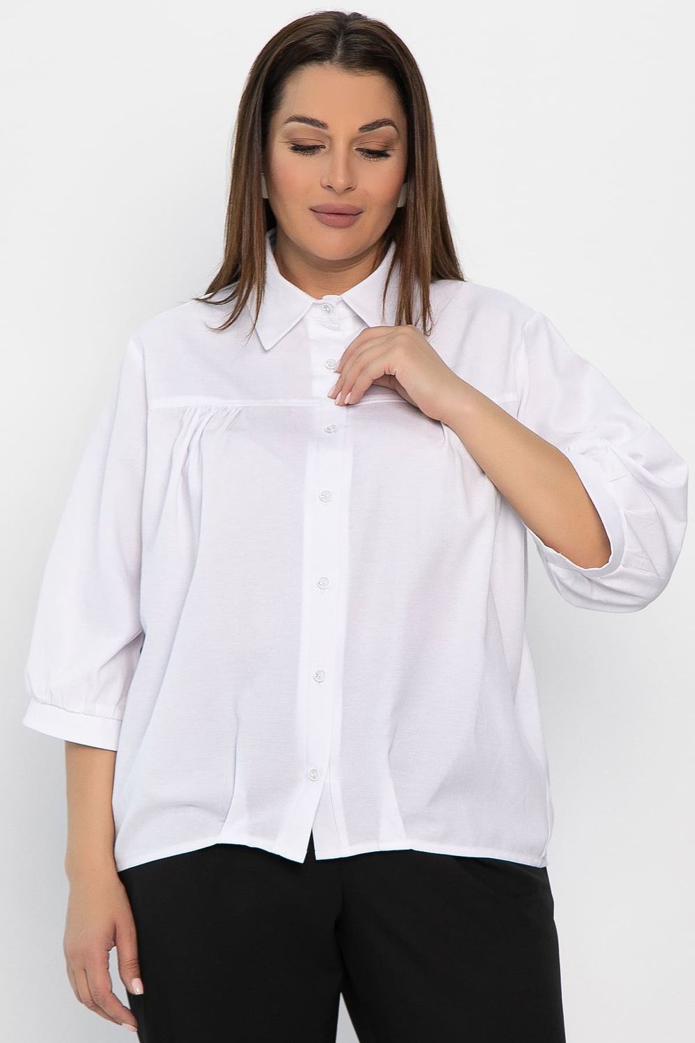 Рубашка Кира (белая) Б14222-4М LT Collection