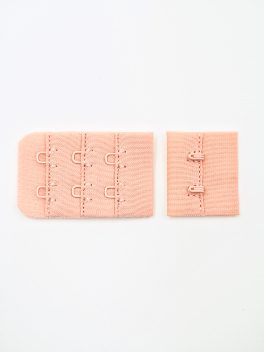 Застежка для бюстгальтера коралловый миндаль с крючками 2х3