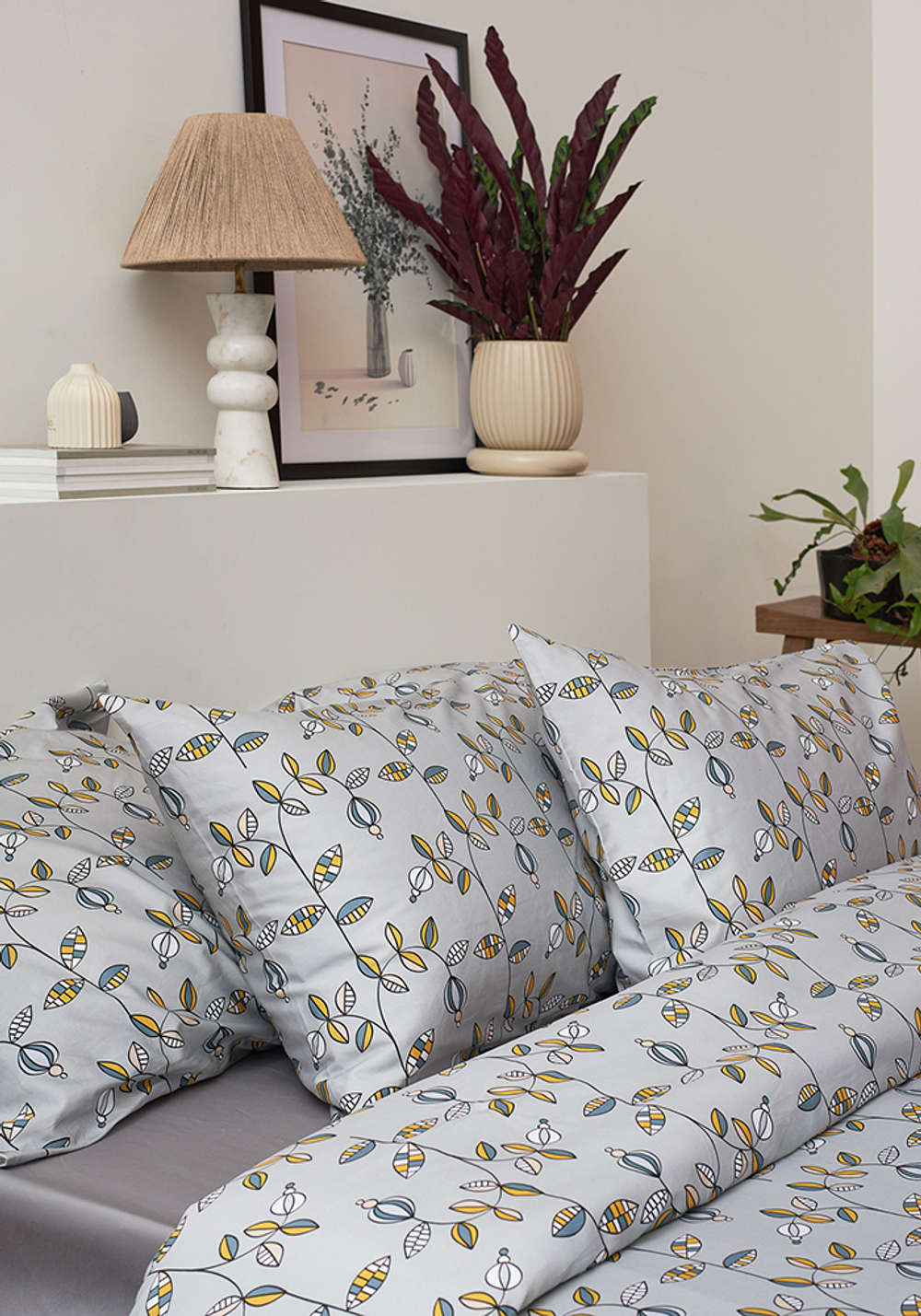 Набор наволочек "Ягоды тайги" из премиального сатина из коллекции russian north, 50х70 см