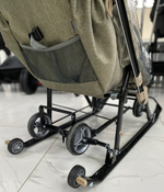 Коляска комбинированная (санки - коляска) «Ника Детям 7-8K» оливковый (арт. НД7-8K/4)