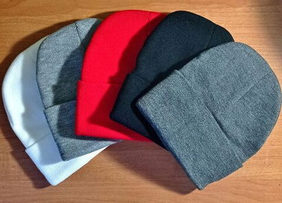 Шапка женская/мужская зимняя двойная 1 шт., шерсть