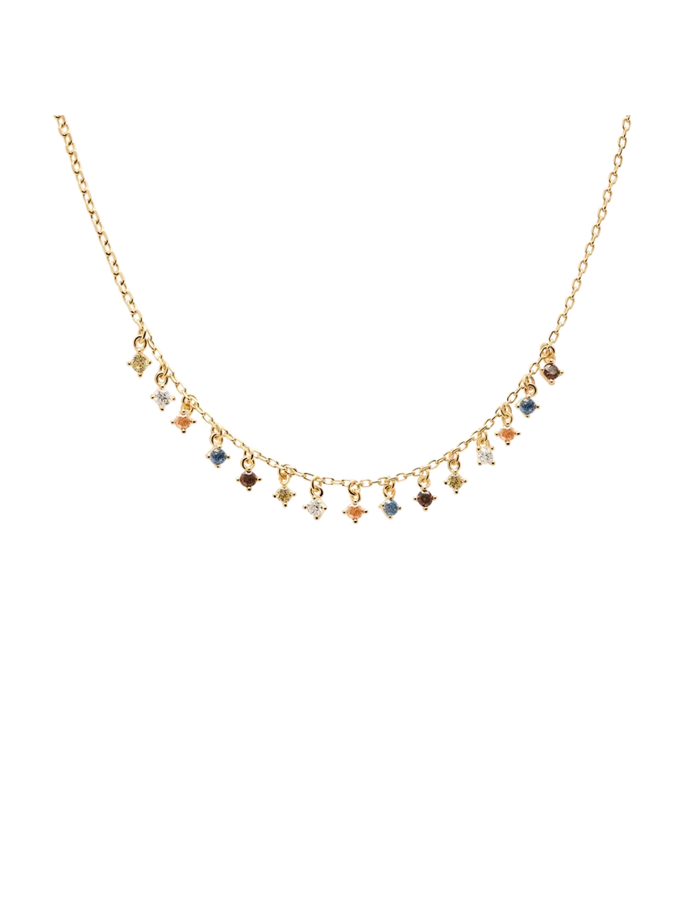 Колье Willow серебро 925 пробы покрытое золотом