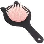 Расчёска массажная «КИТИ СЕТ», цвет чёрный, бактелитовое покрытие, 19.5*10см (коробка PVS)