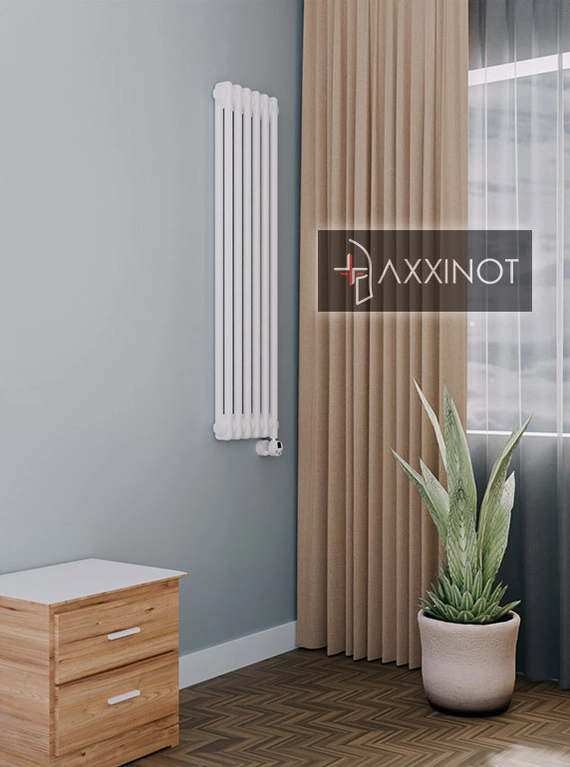 Axxinot Sentir Electric 2120 - электрический вертикальный двухтрубный трубчатый радиатор высотой 1200 мм