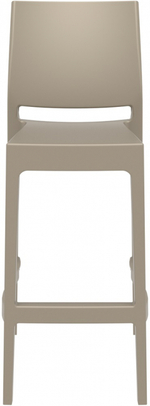 Стул пластиковый барный, Siesta Contract Maya Bar 75, бежевый