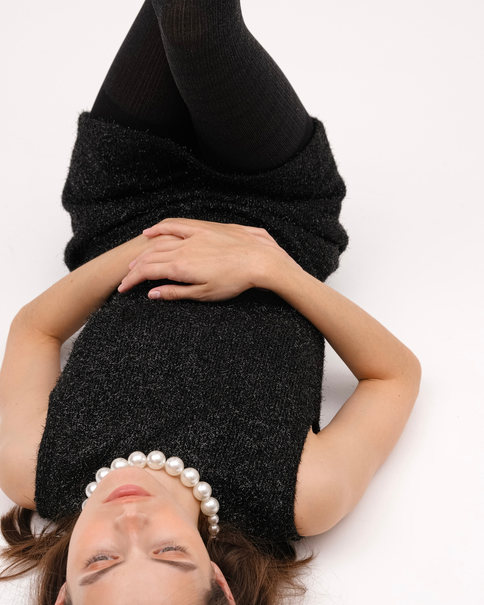 Колготки с люрекосом Безлунная ночь