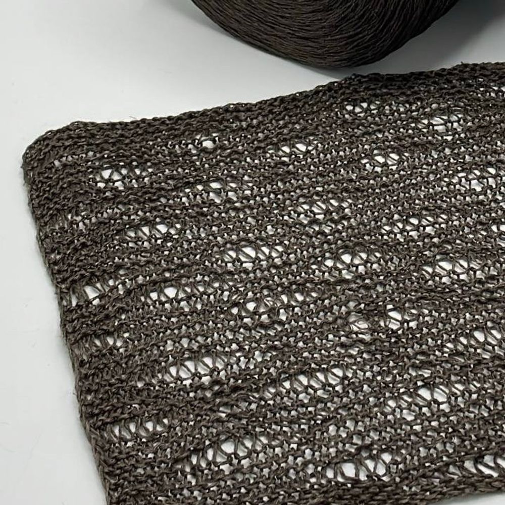 Пряжа для вязания лён на бобине