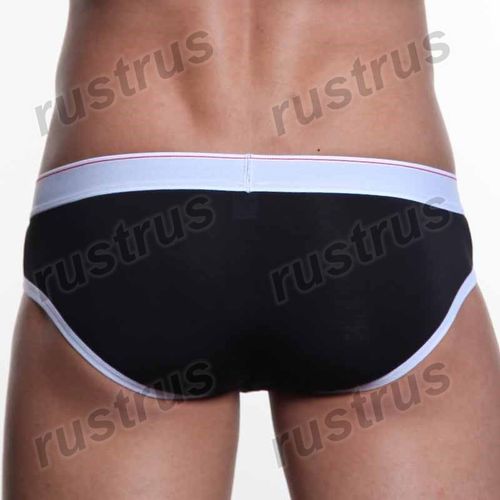 Мужские трусы брифы черные WANGJIANG WG00149