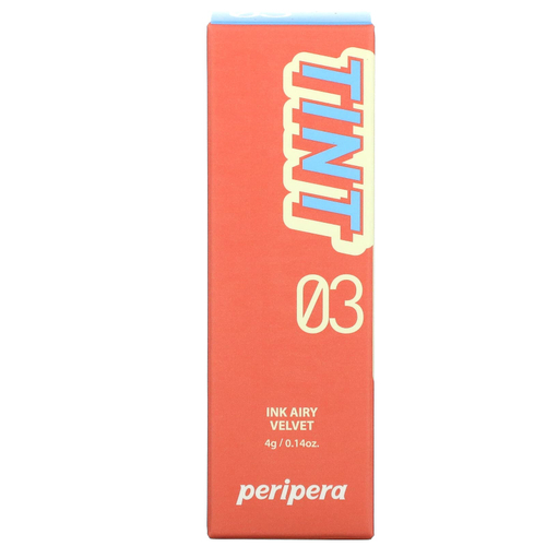 Peripera, Ink Airy бархатный тинт для губ, оттенок 03 оранжево-коралловый, 4 г (0,14 унции)
