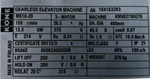 Лебедка безредукторная MX10-20 KM982790G76 KONE.