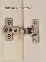 Комод, 131х39х100, Мадейра, для одежды и игрушек, белый, с 7 ящиками, под телевизор, из массива сосны, Dipriz