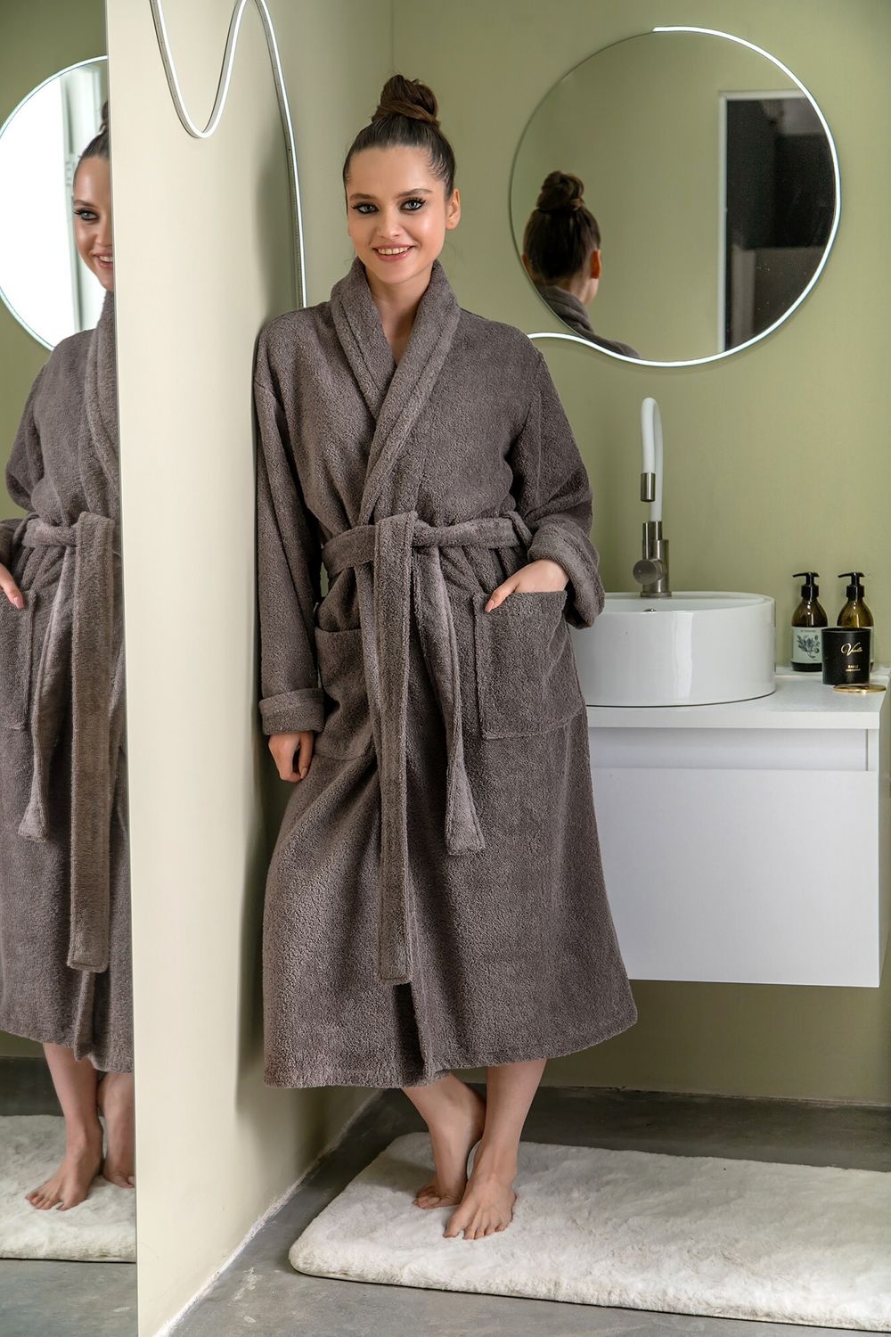 Халат женский Комфорт-3 Виотекс СЕРЫЙ