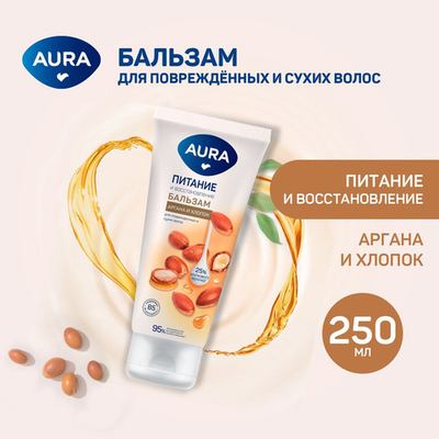 Aura Бальзам д/волос 250мл.Питание и восст.туба
