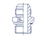 Штуцер FE JIC 1.1/16 - BSP 1