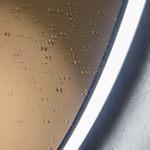 Зеркало с подсветкой Плаза, 65 см (сенсорный выключатель, регулировка яркости, холодная подсветка 6000К)