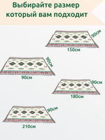 Плед 130х180 KAMAYO, хлопок, на кровать или диван